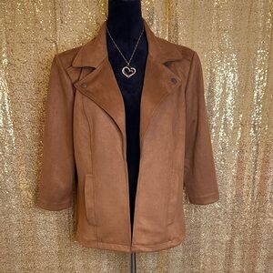 Elegant Brown Women's Blazer